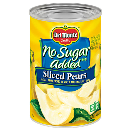 Del Monte Pears Sliced No Sugar Added - 14.5 OZ 12 Pack