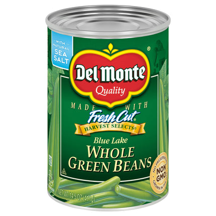 Del Monte Vegetables Whole Green Beans - 14.5 OZ 12 Pack