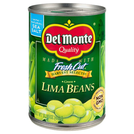 Del Monte Vegetables Fresh Cut Lima Beans - 15.25 OZ 12 Pack