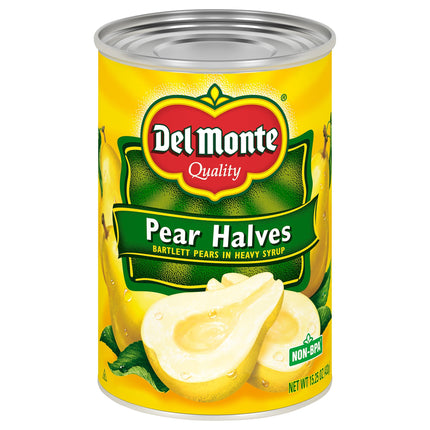 Del Monte Pear Halves In Heavy Syrup - 15.25 OZ 12 Pack