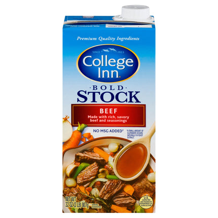 College Inn Bold Beef Stock - 32 OZ 12 Pack