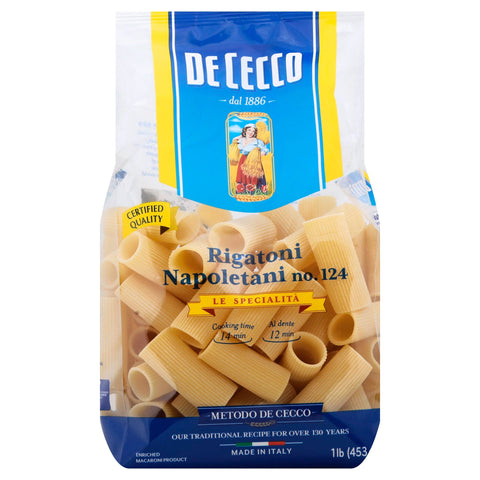 Dececco Rigatoni Napoletani - 16 OZ 12 Pack