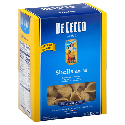 Dececco Shells Pasta - 16 OZ 12 Pack