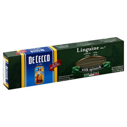 Dececco Spinach Linguini Pasta - 12 OZ 12 Pack