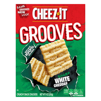 Cheez-It Grooves Sharp White Cheddar - 9 OZ 12 Pack