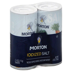 Morton Iodized Salt Shakers - 8 OZ 12 Pack