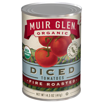 Muir Glen Organic Fire Roasted Diced Tomatoes - 14.5 OZ 12 Pack