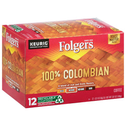 Folgers Coffee K-Cup Lively Colombian - 3.81 OZ 6 Pack