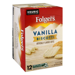 Folgers Coffee K-Cup Vanilla Biscotti - 3.81 OZ 6 Pack