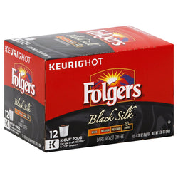 Folgers Coffee K-Cup Black Silk - 3.38 OZ 6 Pack