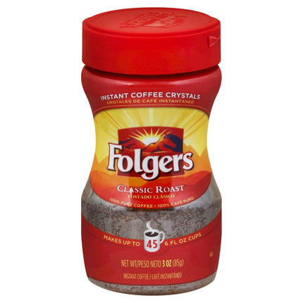 Folgers Coffee Instantcrystals - 3 OZ 12 Pack