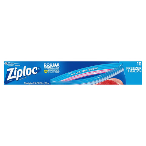 Ziploc Storage Bags Freezer Jumbo 2 Gallon - 10 CT 9 Pack