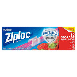 Ziploc Storage Bags Ez Zip Quart - 20 CT 12 Pack