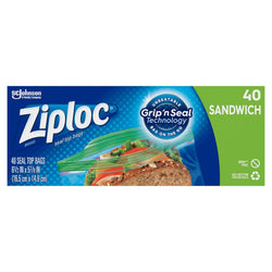 Ziploc Sandwich Bags - 40 CT 12 Pack