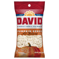 David Roasted & Salted Pumpkin Seeds - 2.25 OZ 12 Pack