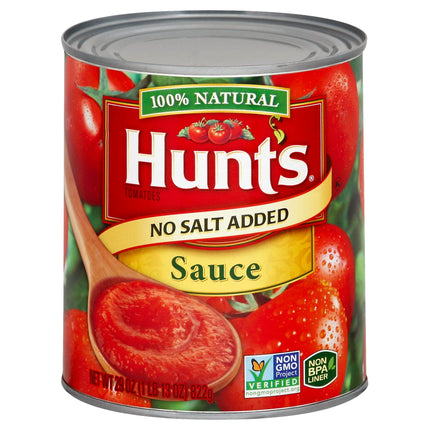 Hunt's Tomato Sauce No Salt Added - 29 OZ 12 Pack