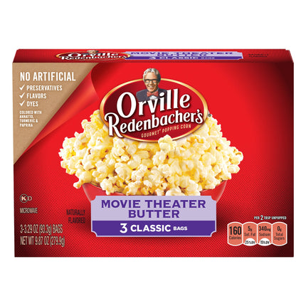 Orville Redenbacher's Popcorn Movie Theater Butter - 9.87 OZ 12 Pack