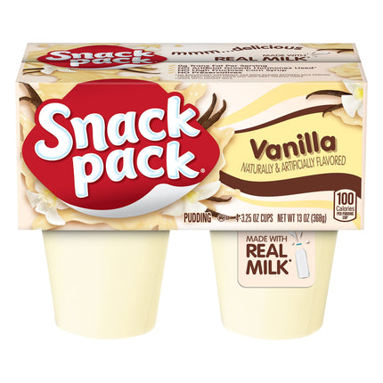 Snack Pack Pudding Vanilla - 13 OZ 12 Pack