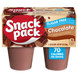 Snack Pack Pudding Sugar Free Chocolate - 13 OZ 12 Pack