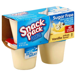 Snack Pack Pudding Sugar Free Vanilla - 13 OZ 12 Pack