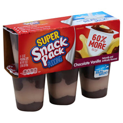 Snack Pack Chocolate Vanilla Super Snack Pack - 33 OZ 8 Pack
