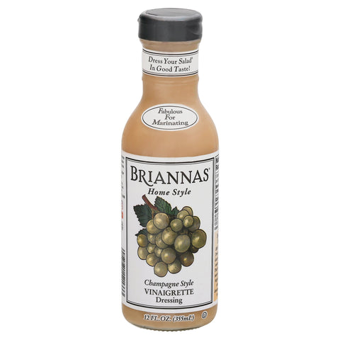 Brianna's Champagne Vinaigrette Dressing - 12 FZ 6 Pack