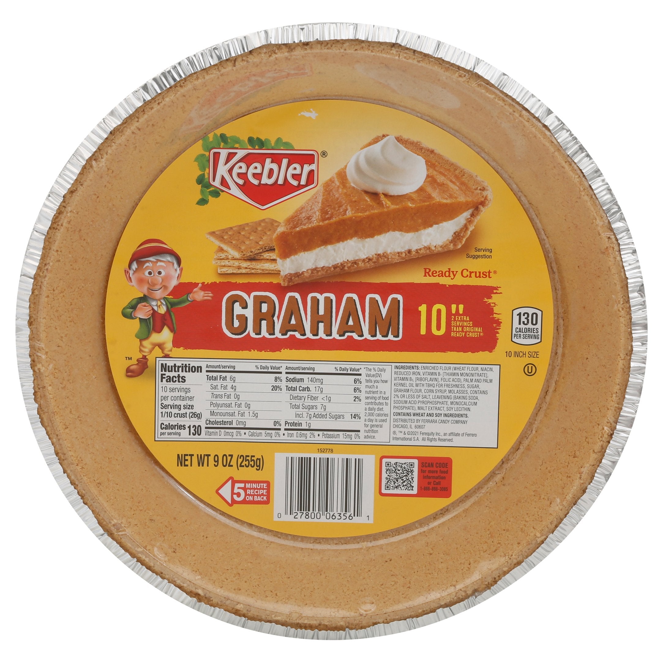Keebler Graham Pie Crust 9 OZ 12 Pack StockUpExpress