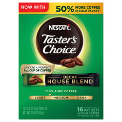 Nescafe Taster's Choice Instant Coffee Decaf Sticks - 1.69 OZ 8 Pack
