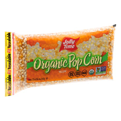 Jolly Time Organic Yellow Pop Corn - 20 OZ 12 Pack