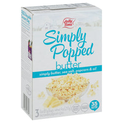 Jolly Time Popcorn Simply Popped Butter - 9 OZ 12 Pack