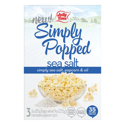 Jolly Time Popcorn Simply Popped Sea Salt - 9 OZ 12 Pack