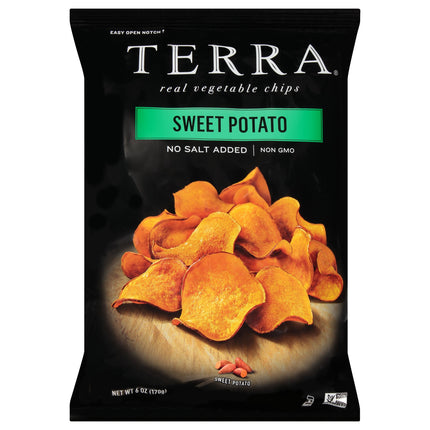 Terra No Salt Added Sweet Potato Chips - 6 OZ 12 Pack