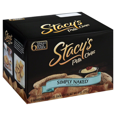 Stacy's Simply Naked Pita Chips - 6 OZ 12 Pack