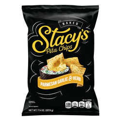 Stacy's Parmesan Garlic & Herb Pita Chips - 7.33 OZ 12 Pack