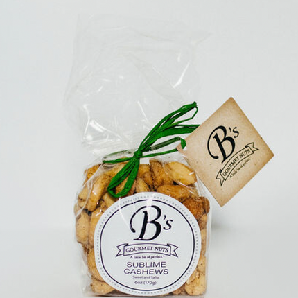 B's Gourmet Nuts Sublime Cashews - 6 OZ 10 Pack