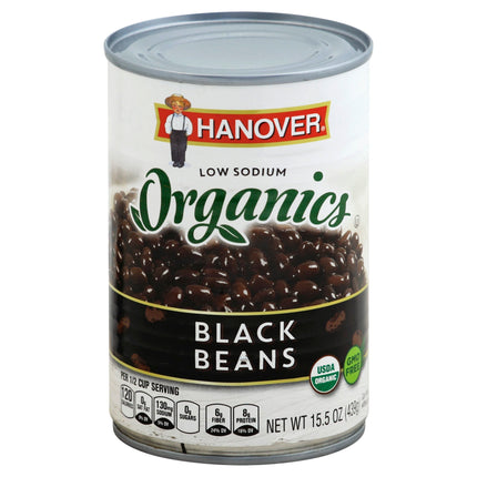 Hanover Organic Black Beans - 15.5 OZ 12 Pack