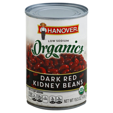 Hanover Organic Dark Kidney Beans - 15.5 OZ 12 Pack