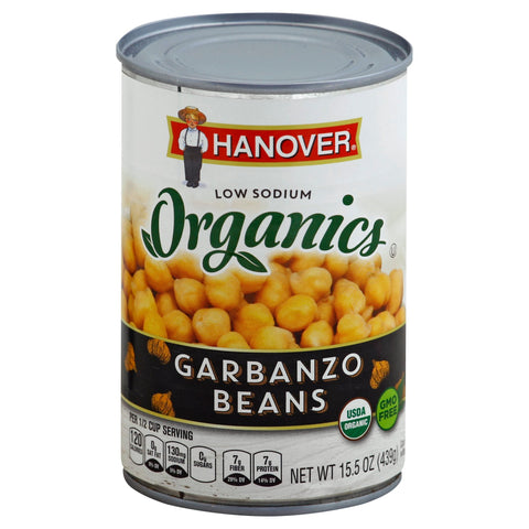 Hanover Organic Garbanzo Beans - 15.5 OZ 12 Pack