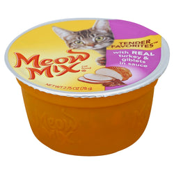 Meow Mix Tender Favorites Turkey & Giblets - 2.75 OZ 12 Pack