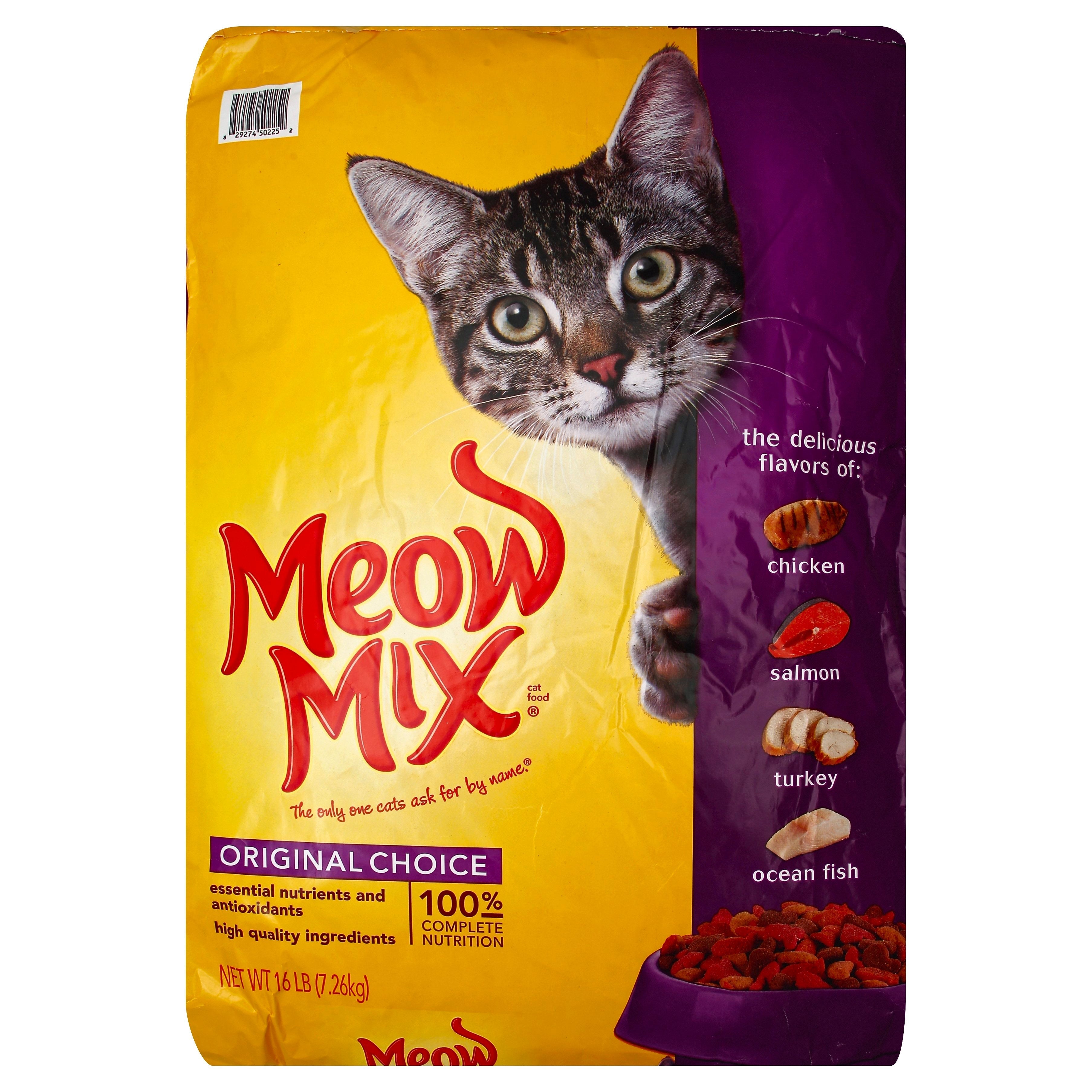 Meow mix original choice dry cat food 16 lb Clearance