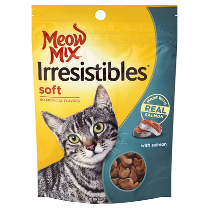 Meow Mix Irresistible Salmon Cat Treats - 3 OZ 5 Pack