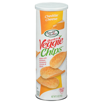Sensible Portions Garden Cheddar Cheese Veggie Chips - 5 OZ 12 Pack