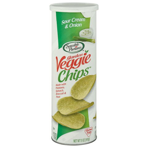 Sensible Portions Garden Sour Cream & Onion Veggie Chips - 5 OZ 12 Pack