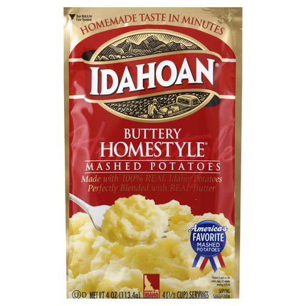 Idahoan Buttery Homestyle Mashed Potatoes - 4 OZ 12 Pack