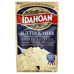 Idahoan Butter & Herb Mashed Potatoes - 4 OZ 12 Pack