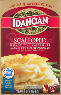 Idahoan Scalloped Potatoes Homestyle Casserole - 4 OZ 12 Pack