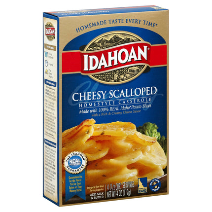 Idahoan Cheesy Scalloped Potatoes Homestyle Casserole - 4 OZ 12 Pack