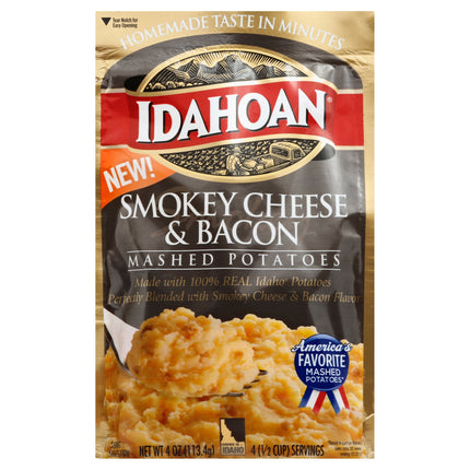 Idahoan Smokey Cheese & Bacon Mashed Potatoes - 4 OZ 12 Pack