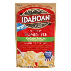 Idahoan Buttery Homestyle Reduced Sodium Mashed Potatoes - 4 OZ 12 Pack