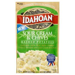Idahoan Sour Cream & Chive Mashed Potatoes - 4 OZ 12 Pack